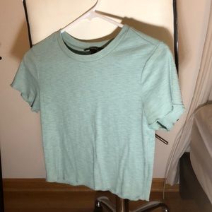 light mint crop top